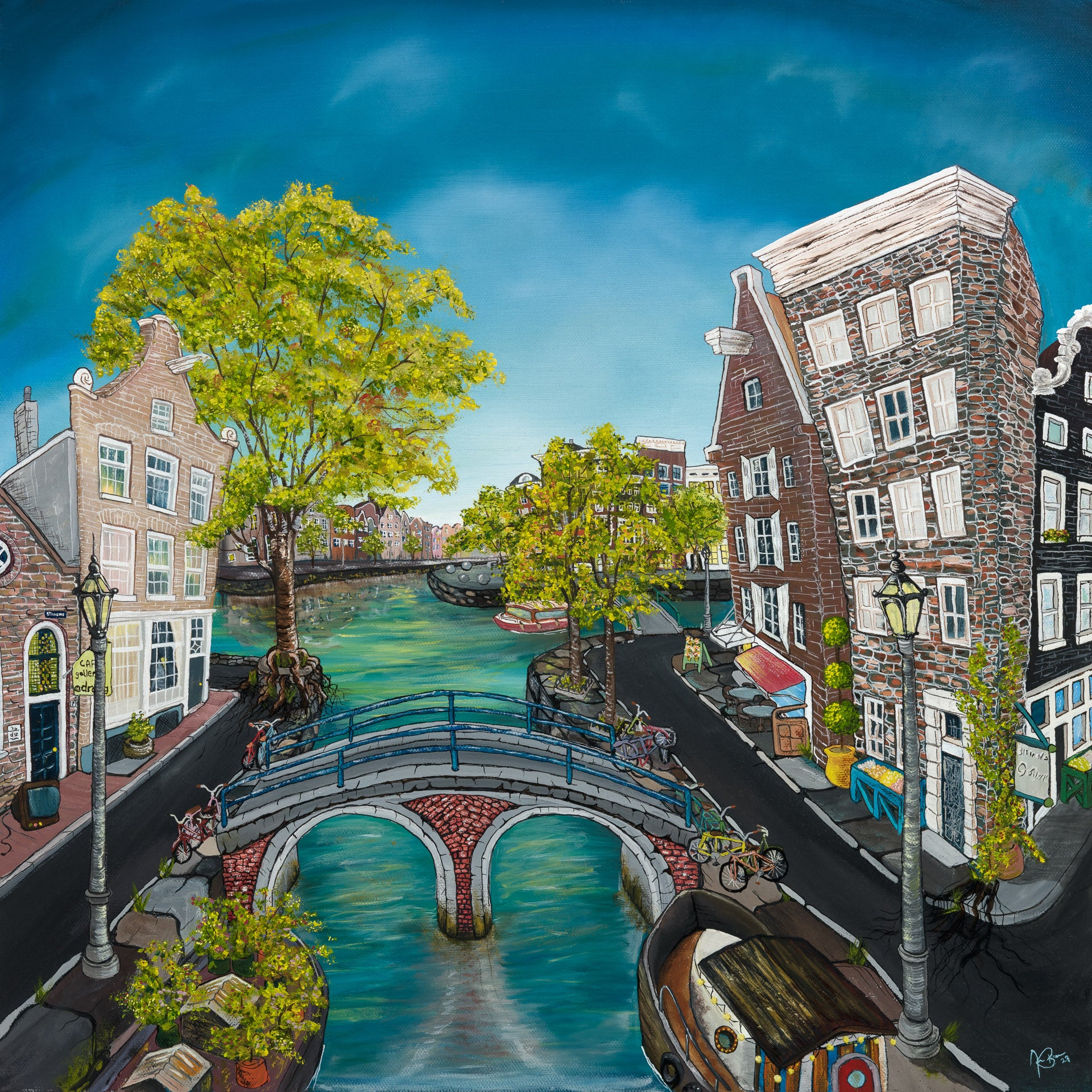 Drifting Through Amsterdam 10 x 10 Print