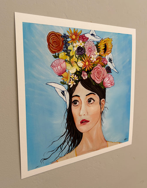10 x 10 Chandelier Paper Print